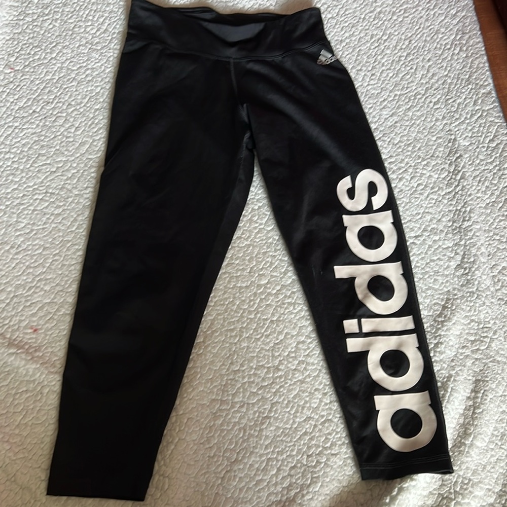Adidas leggings, used, one stain but it is removable